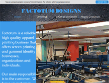 Tablet Screenshot of factotumdesigns.com